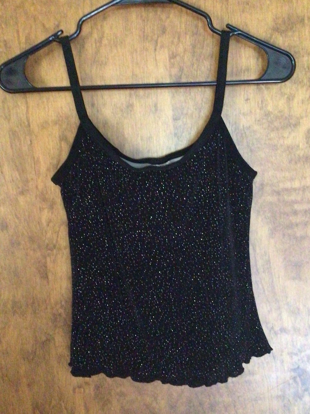 Body Wrappers Black Sparkle Camisole